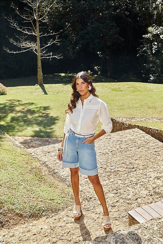 BERMUDA WIDE BARRA DOBRADA