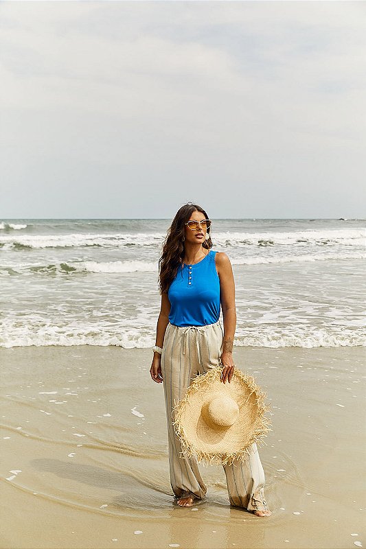 CALCA WIDE LINHO LISTRA